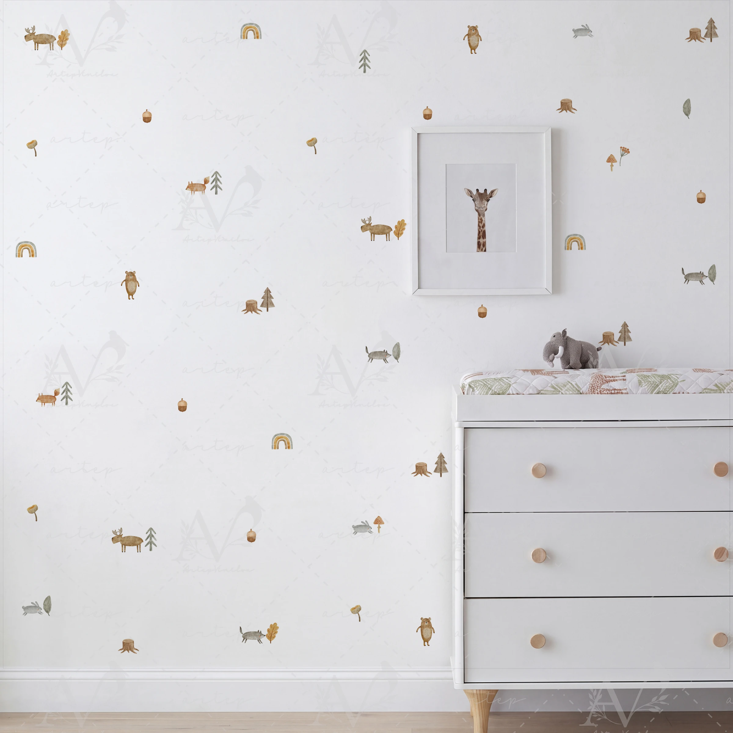Habitación decorada con el set Little Pine