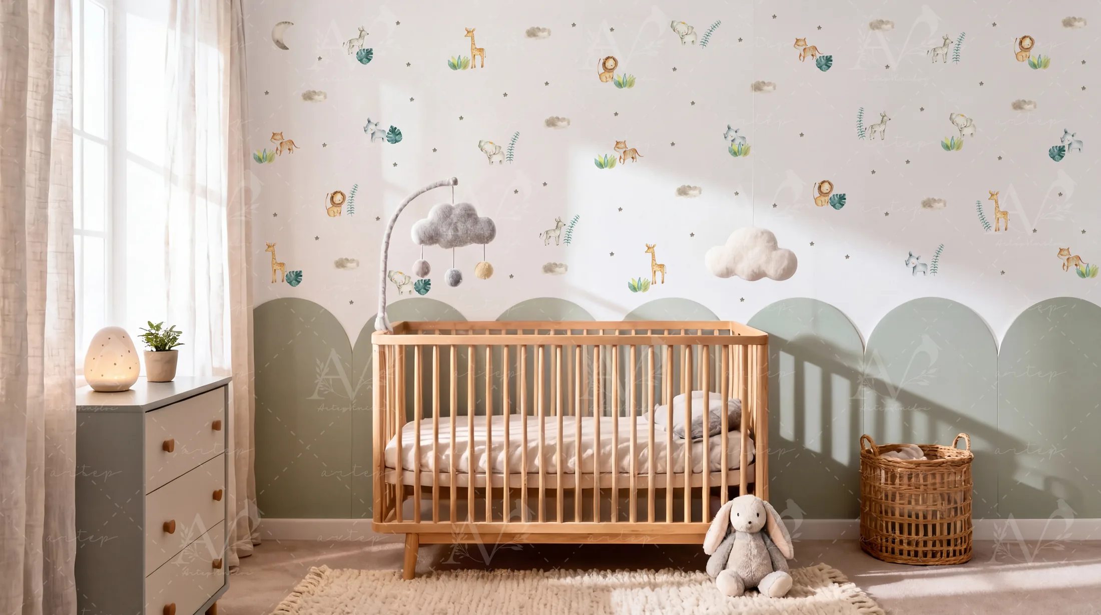 Habitación decorada con el set Wild Baby