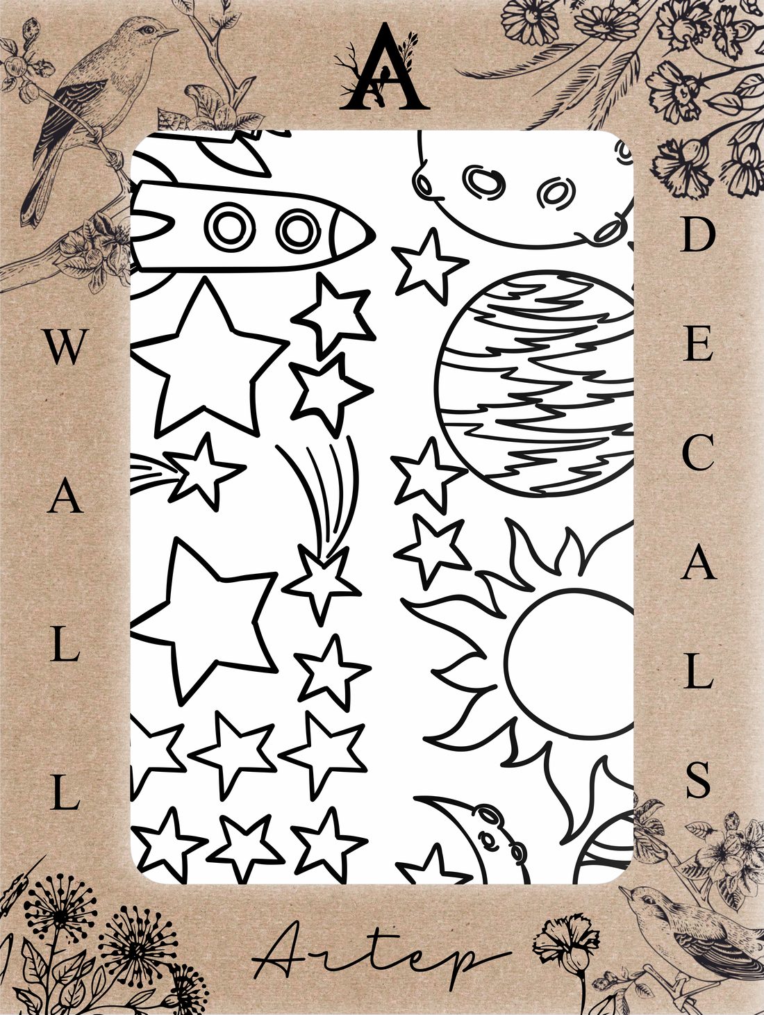 Empaque del set Astro Doodles