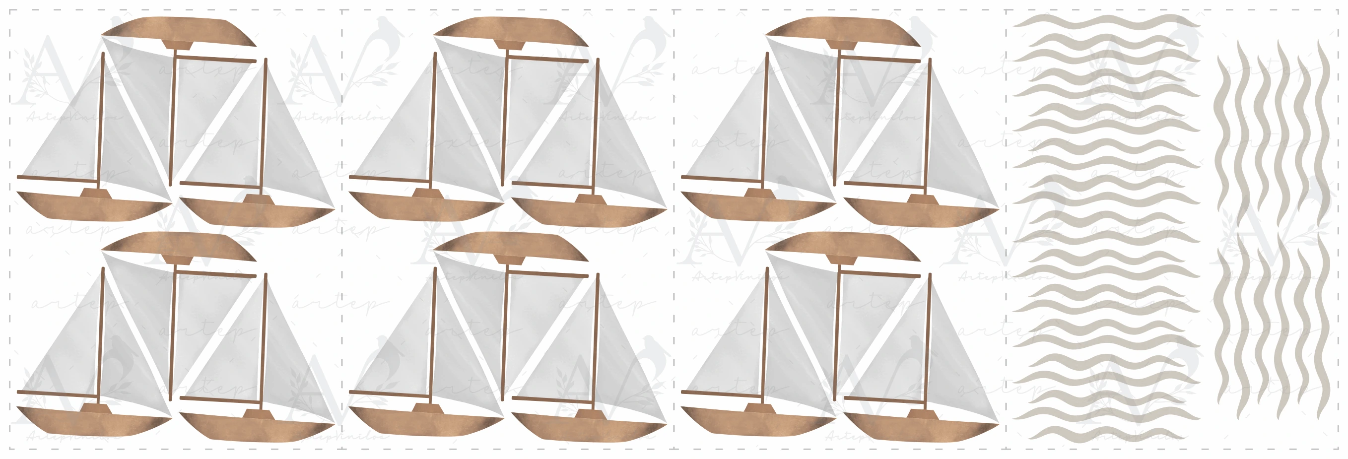 Contenido del set Little Boats