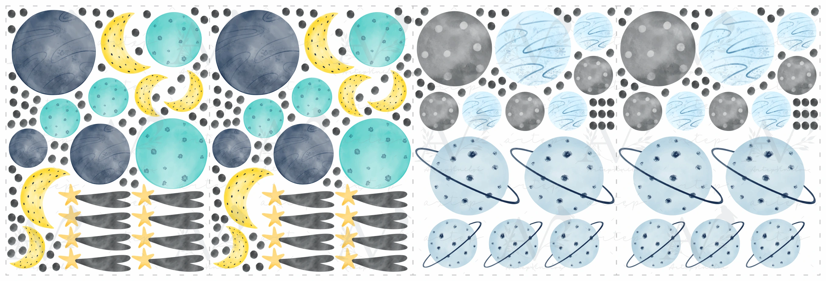 Contenido del set Little Galaxy