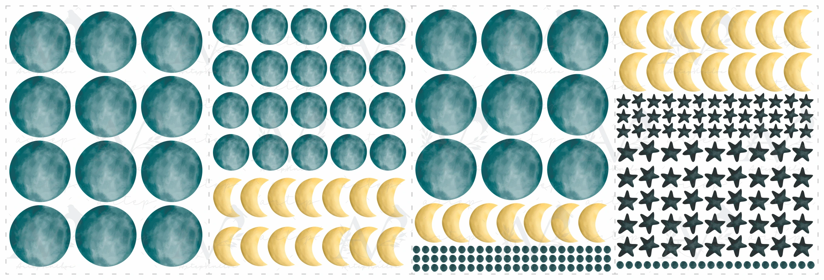 Contenido del set Night Sky