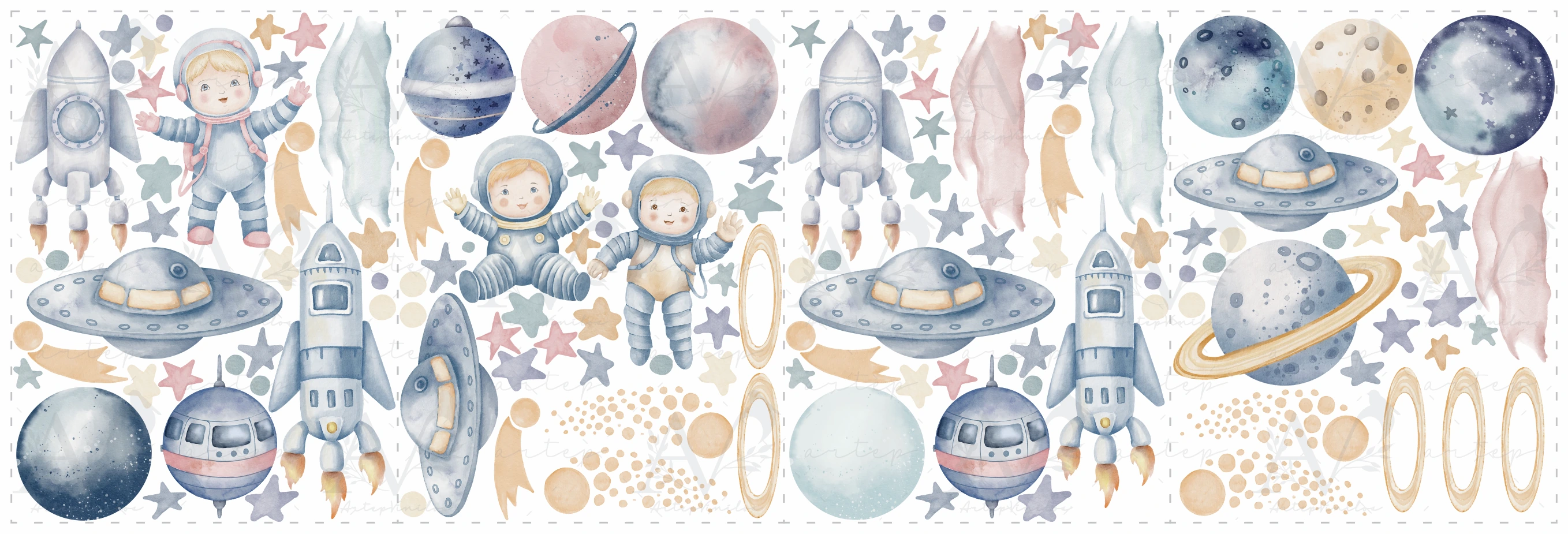 Contenido del set Space Colors