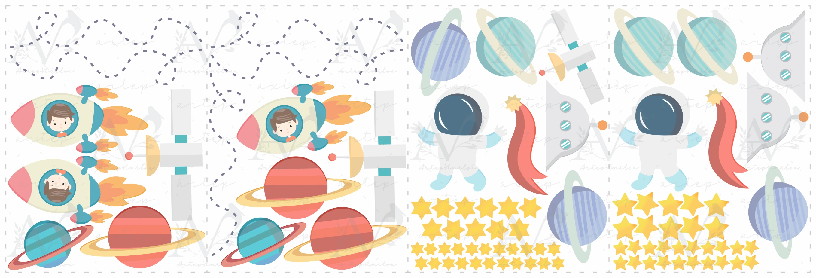 Contenido del set Space Mission