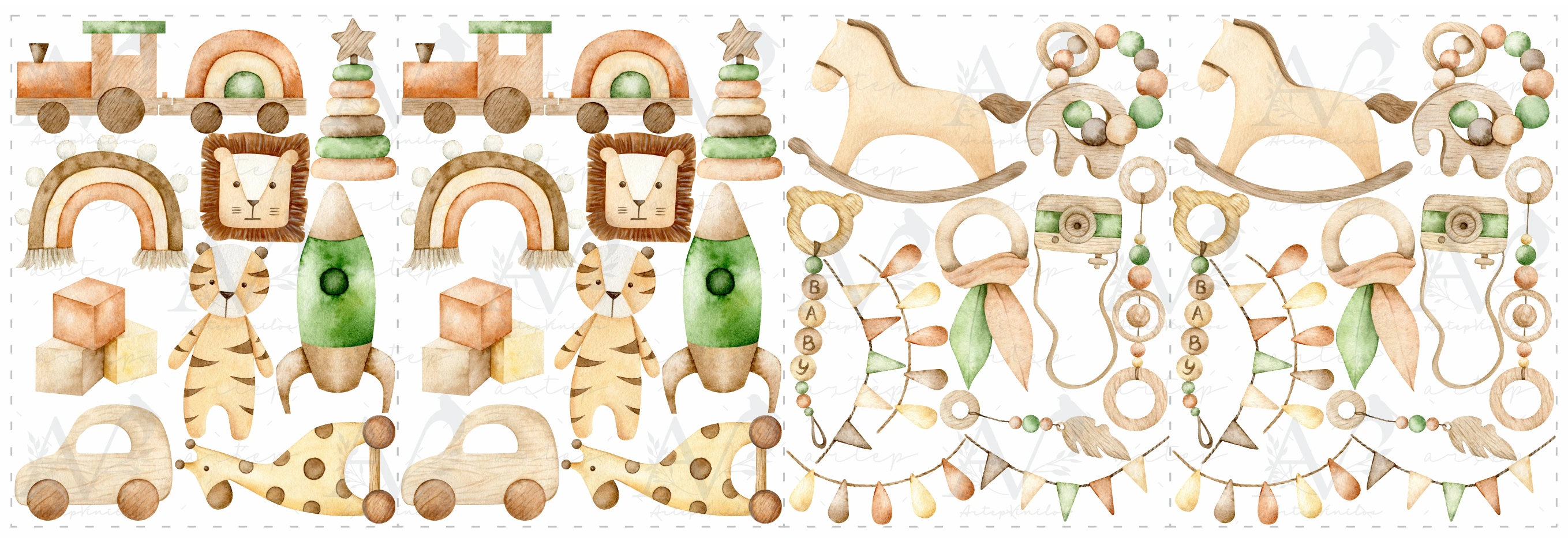Contenido del set Tiny Treasures