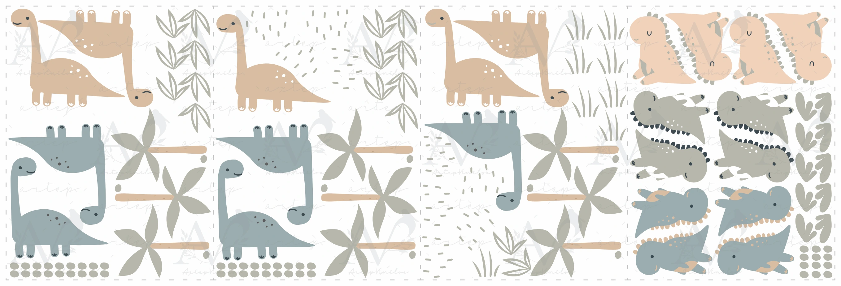 Contenido del set Tropical Dino