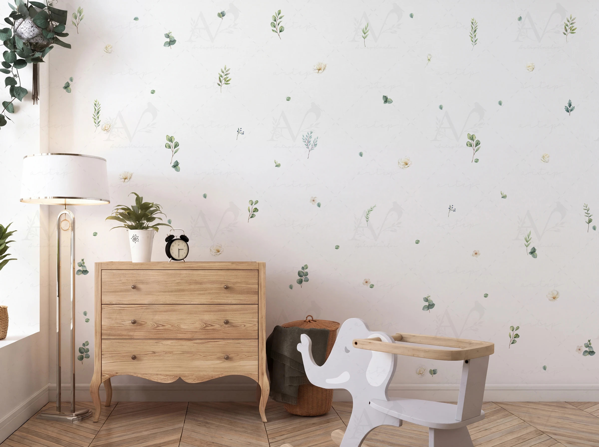 Habitación decorada con el set Green Sprouts