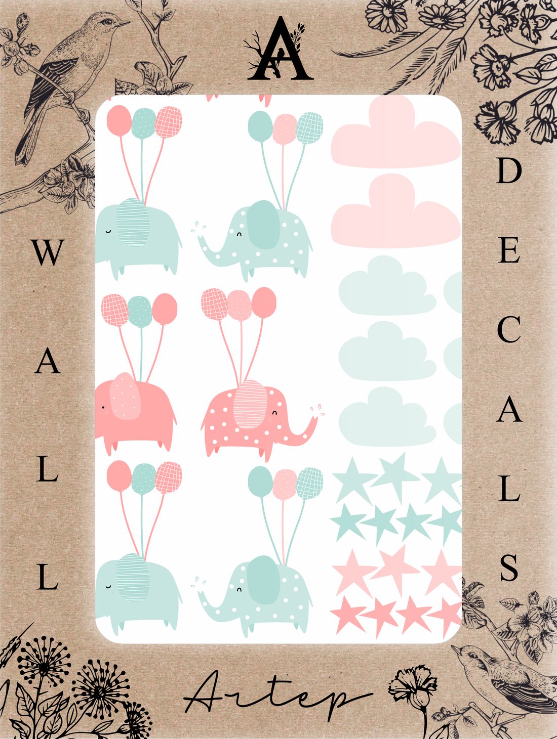 Empaque del set Dreamy Elephants