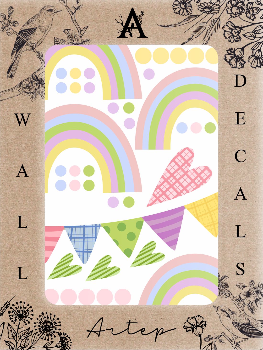 Empaque del set Happy Rainbow