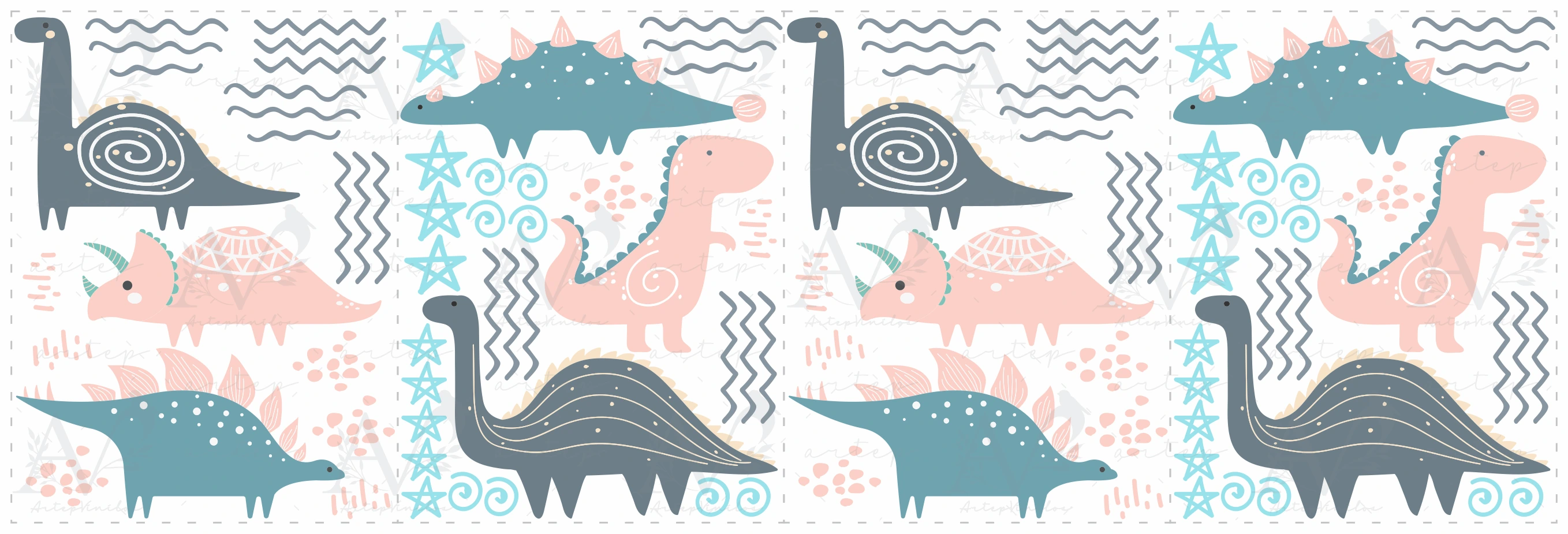 Contenido del set Dino Stars