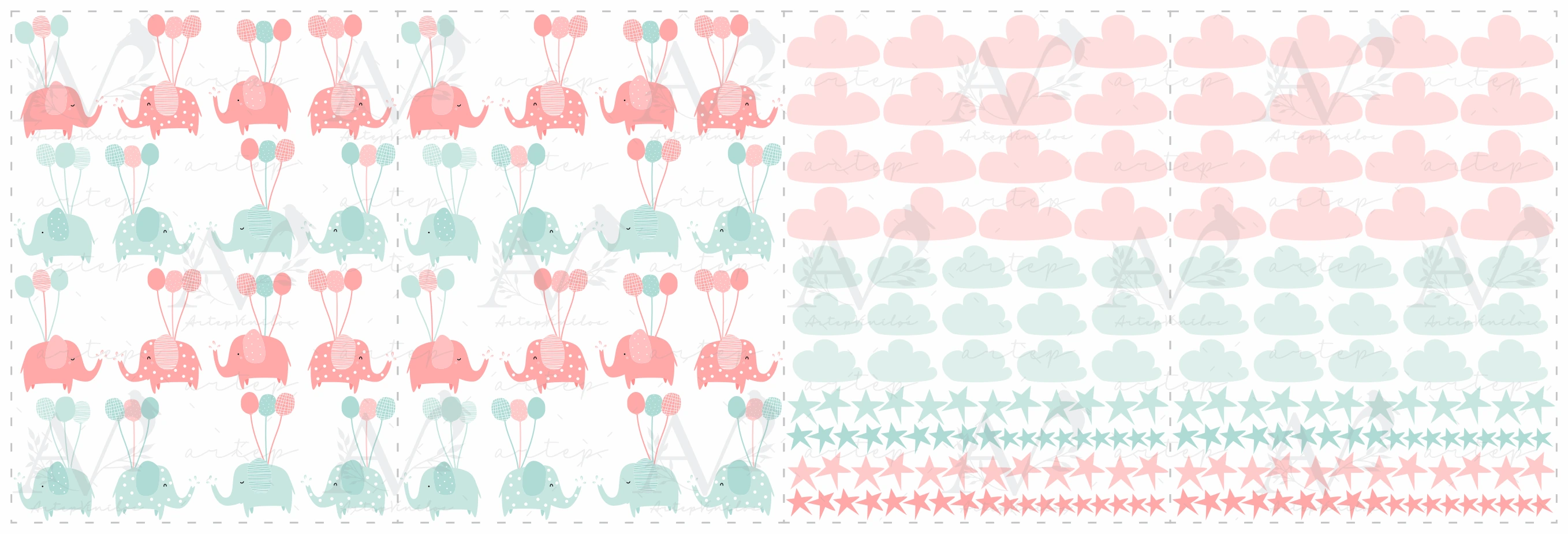 Contenido del set Dreamy Elephants