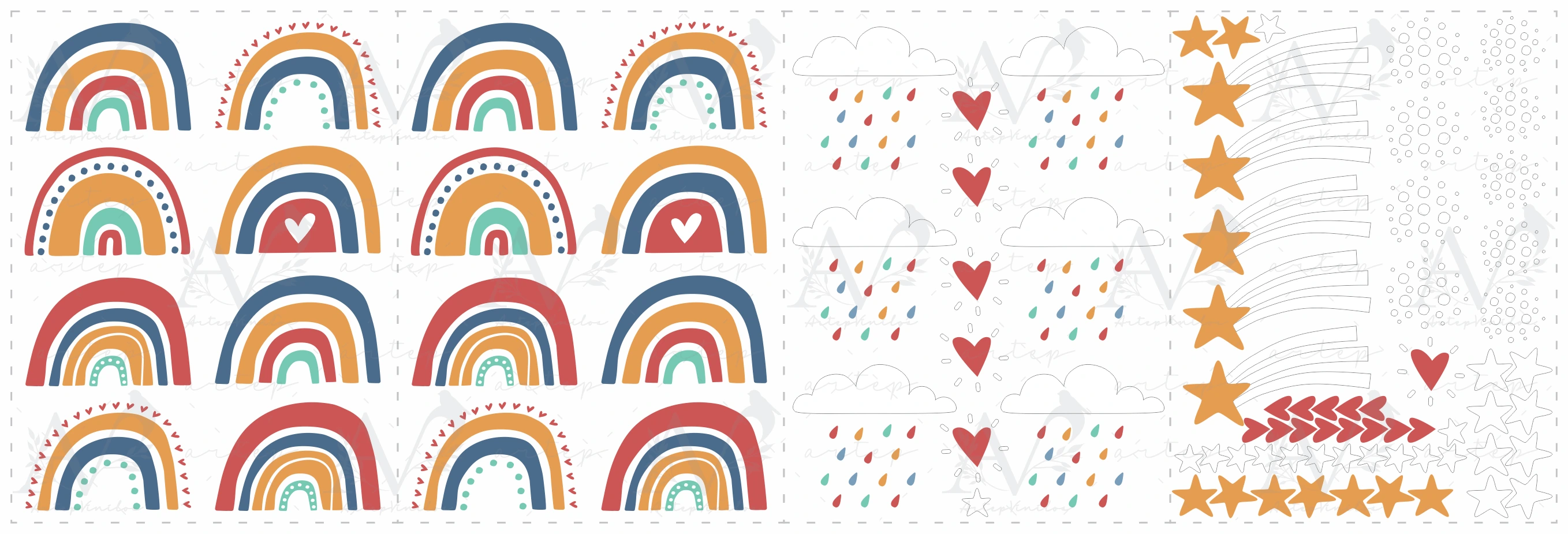 Contenido del set Mundo de Colores